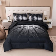 5 Pieces Twin Comforter Sets Bed in A Bag for Boys Teen ,Boys Bedding Set wit...