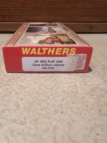 Walthers HO Scale 1:87 #932-3758 54' GSC Flat Car Great Northern #60409 GN | Zustand: New