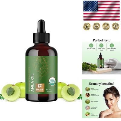 100% Pure Organic Amla Oil - Nourishing & Volumizing Hair Care Solution 4 Fl Oz