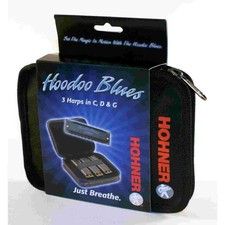 Hohner Hoodoo Blues Harmonica Set Keys of C, D, G