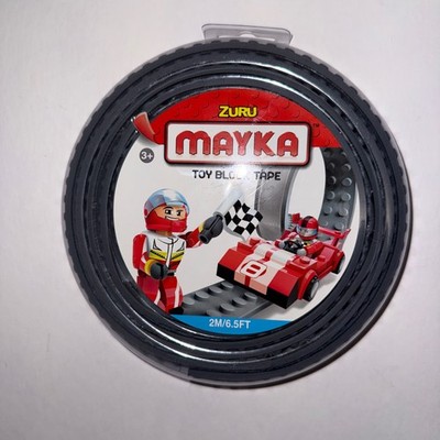ZURU Mayka Toy Block Tape 2M/6.5FT gray Compatible With LEGO 2 row version