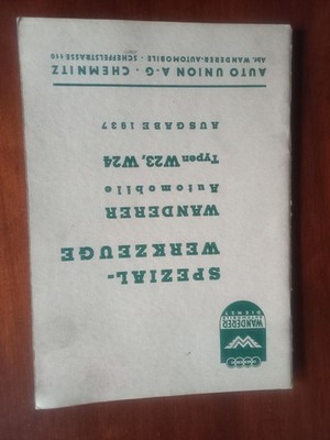  Spezialwerkzeuge Wanderer W23 W24 Ausgabe 1937