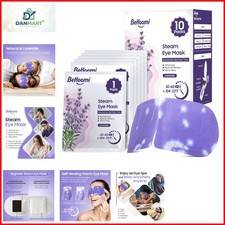 Steam Eye Mask, 10Packs Heated Eye Mask, Self Heating Disposable SPA Warm Com...