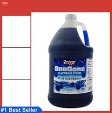 Blue Raspberry Sno Cone Syrup 1 Gallon 128 oz Ready to Use for Snow Cone Machine