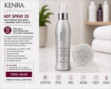 Kenra Platinum Hot Spray 20  Whipped Taffy 20 Styling Duo