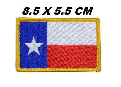 USA Texas Staatsflagge Stern National bestickt Patch Bügelbild Aufnähen USA