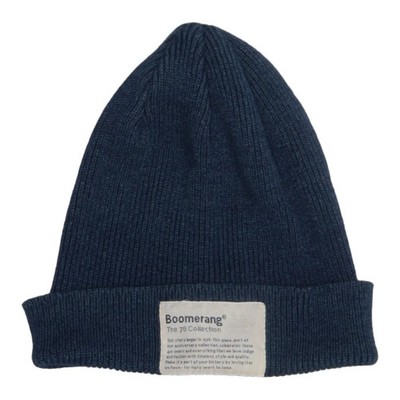 Boomerang, Beanie-Mütze, Größe: ONE SIZE, Baumwolle, Blau #4W9