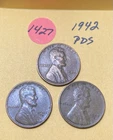 1942 PDS Lincoln Wheat Cent #1427