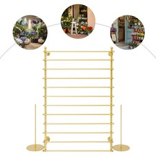 12-Tier Wall Mounted Scarf Rack Wall Mounted Display Rack Towels Storage Rack