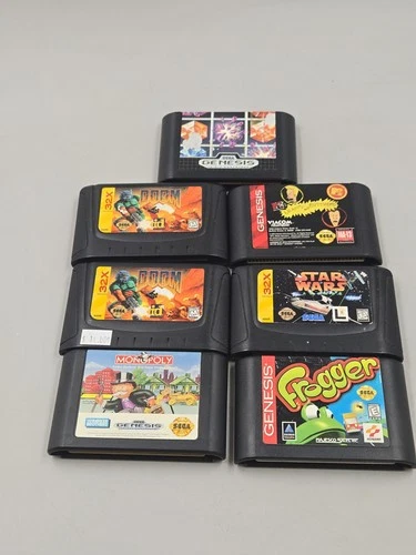 Vintage Sega Genesis Cartridges Lot Of 7 All Tested And Working See Description