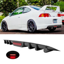 For Acura Rsx Carbon Fiber Style Rear Bumper Diffuser Wled Brake Tail Light For Acura Rsx Carbon Fiber Style Rear Bumper Diffuser Wled Brake Tail Light