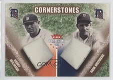 2002 Fleer Platinum Hobby Cornerstones Harry Heilmann Hank Greenberg HOF 7ns
