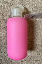 BKR Glass Water Bottle w/ Silicone Sleeve 500ml 16 oz Bambi Hot Pink New w/ Tag