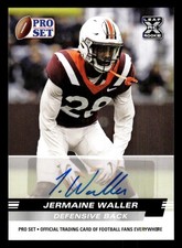 2022 Pro Set Draft #PSA-JW2 Jermaine Waller Autographs
