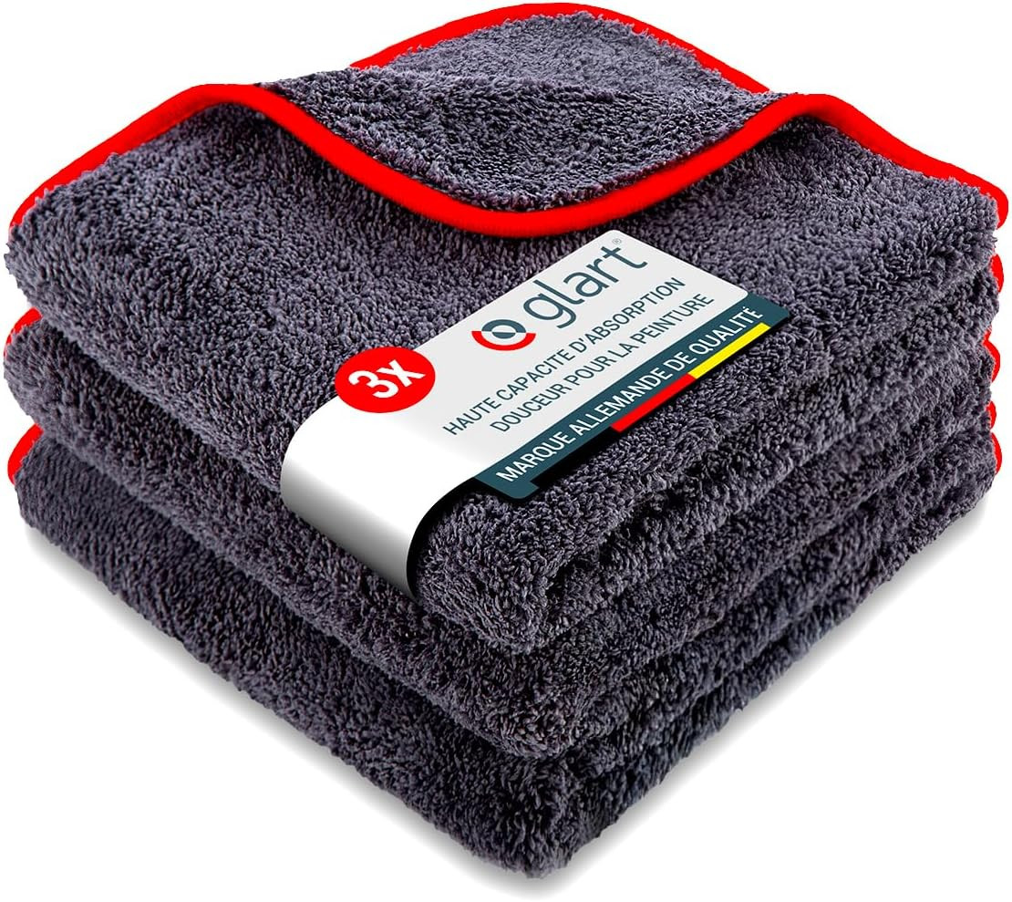 Chiffons microfibre voiture super absorbant Glart 443TP anti-rayures 40x40cm