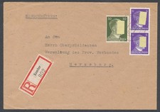 718781) DR R-Beleg mit K2 Ortsstempel "b" Samter Wartheland Posen n. Merseburg