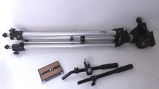 Manfrotto Bogen 3068 Tripod W/ 3066 Fluid Head  Plate  Used