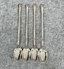 Towle CHIPPENDALE Sterling Silver Iced Tea Spoons Set Of 4 w/B Monogram