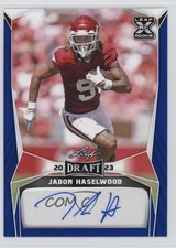 2023 Leaf Draft Auto Blue Jadon Haselwood #BA-JH1 Auto 14tz