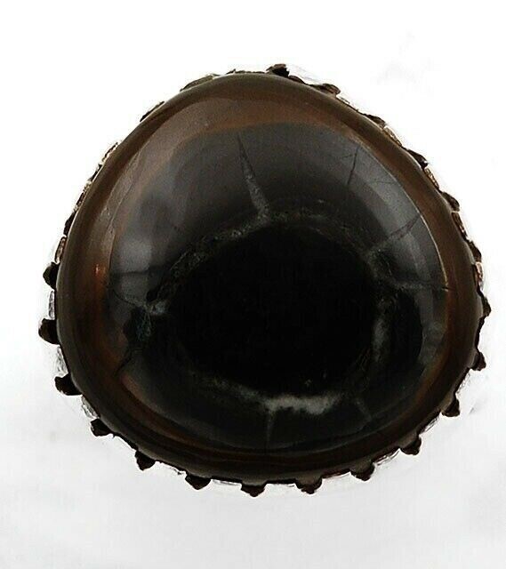 Natural Septarian Dragon 925 Solid Sterling Silver Ring Jewelry Sz 5