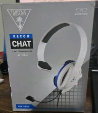 Turtle Beach Ear Force Recon Chat Wired Headset for PS4 & PS5 [ White ] NEW