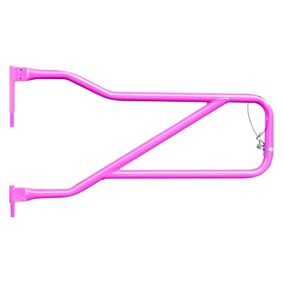 For Jeep Wrangler 2018-2024 Steinjager J0048322 Hot Pink Front Tubular Doors