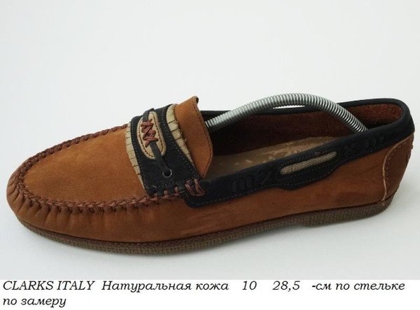 Men Clarks Heels Coral Leather 42