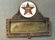 Vintage TEXACO MOTOR OIL CO. Gas Station Employee PIN BADGE Logo Emblem