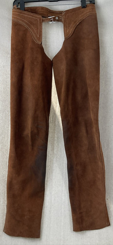 Woman Western Cowboy Chap Suede Leather Pant Riding Chaps Small 31x30