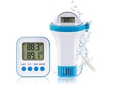 Bezprzewodowy termometr basenowy BlueBay, pływający łatwy odczyt, cyfrowy termometr basenowy