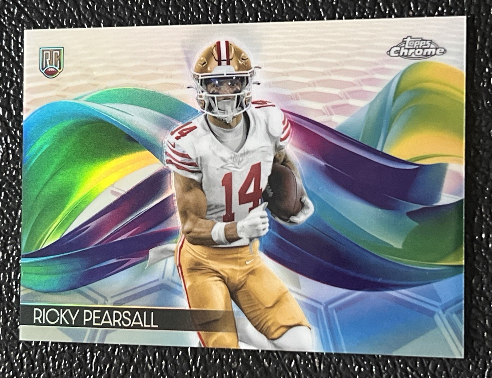2024 Topps Chrome RICKY PEARSALL Rookie HELIX RC #H19 SSP - San Francisco 49ers