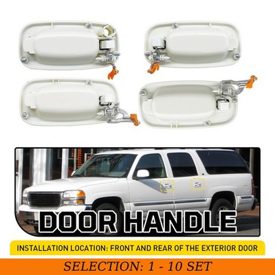 4-40 Outside Door Handle Left Right Front Rear Outer for Chevy Avalanche 2000-06