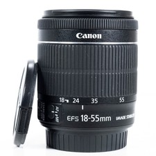 Canon EF-S 18-55mm f/3.5-5.6 IS STM Lens – Front & Rear Caps Included