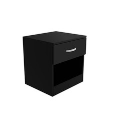 3 Piece Black Bedroom Furniture Bedside Table Wardrobe Set Chest of Drawer