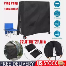 Table Tennis Cover, Waterproof Outdoor Ping Pong Table Cove Folding Table Cover