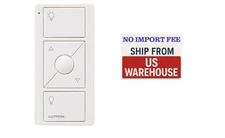 Lutron Caseta Pico White Remote Control with Mounting Kit, PJ2-WALL-WH-L01