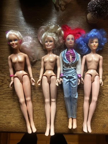 Hasbro Jem and The Holograms Dolls 1985 Lot Jerrica Kimber Stormed