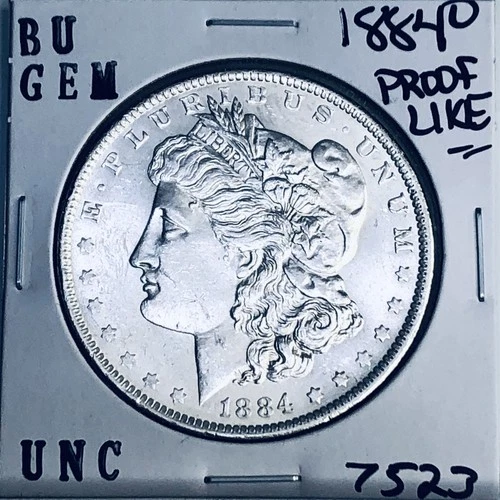 1884 O BU GEM MORGAN SILVER DOLLAR UNC MS+++ U.S. MINT RARE COIN 7523