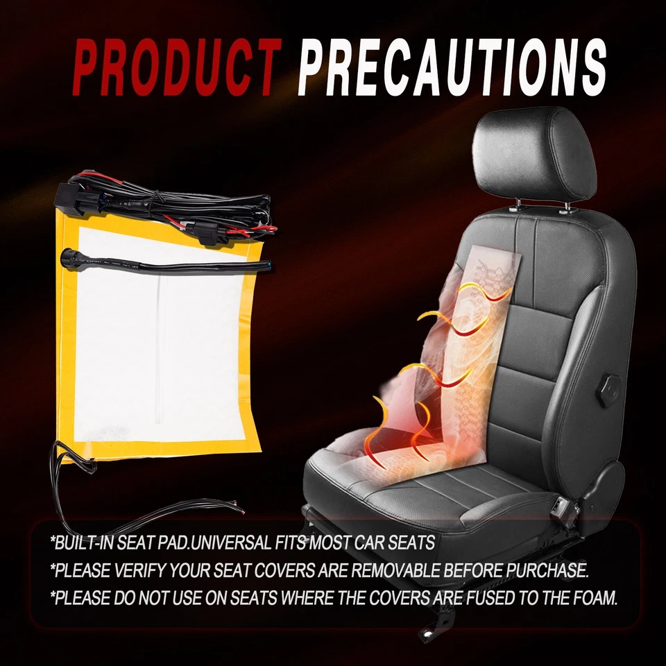 Universal Heated Seat Element Pad Kit Heater Power Warmer 628-040 - Image 4 of 4