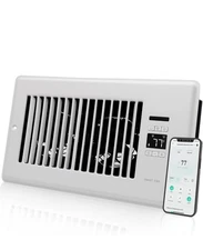 Register Booster Fan for 6" x 10" Register Holes, Smart Register Vent with Dual