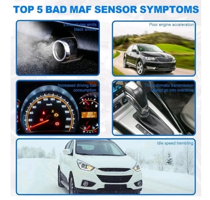 Sensor de fluxo de ar de massa 22250-65010 Toyota 4Runner & Pickup 88-95 V6 3.0L  - Imagem 2 de 4