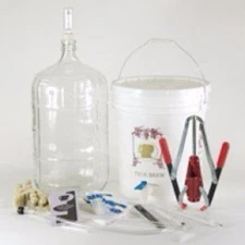Complete Winemaking Starter Kit with 6 gallon Glass Carboy