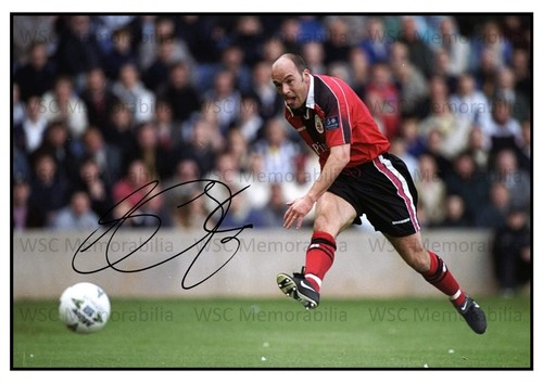 12041. Steve Stone Signed Pictures (A4 Prints) Forest Villa England Pompey etc.