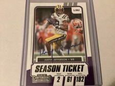 2021 Panini Contenders - JUSTIN JEFFERSON, Card #30, ✒️?AUTOGRAPHED/ROOKIE??. rookie card picture