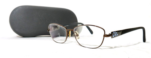 Vera Wang Diaphanous Eyewear 51-15-132 Brown eyeglass frame