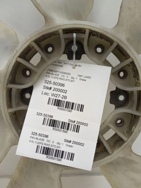 90-00 LEXUS LS400 4,0 L TRACCIÓN TRASERA EN LA PALA DEL VENTILADOR DEL RADIADOR Foto 2 de 4