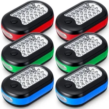 6 Pack Portable Magnetic Work Light with Hanging Hook, LED Work Light Rotatab...