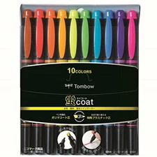Tombow WA-TC10C Double-sided Fluorescent Highlighter Pen 10color Set 41684 JAPAN