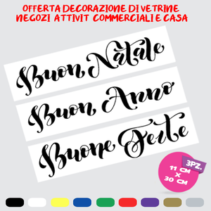 Adesivi Murali Adesivo In Vinile Frasi Natale Decorazione Negozio Vetrina Lotto Ebay