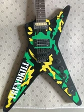 DIME Washburn Trendkill Camouflage Demon Head Electric Guitar Black Hardware